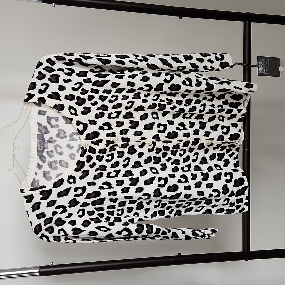 Leopard Print Cardigan NWT